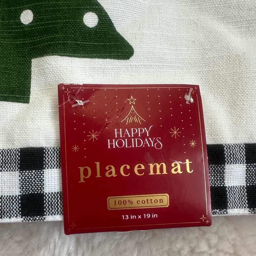 Happy Holiday Placemat Set of 2 - Picture 5 of 8